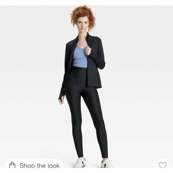 All In Motion Medium Effortless Support High-Rise 7/8 Length Leggings BLACK.$30 - Picture 3 of 9